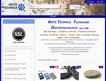 Tablet Screenshot of mototechnica-shop.de